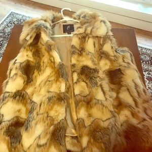Faux fur vest